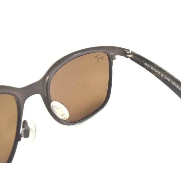 Maui Jim Sunglasses Naupaka MJ 775-01M Square Dark Gunmetal / HCL® Bronz… main image 5